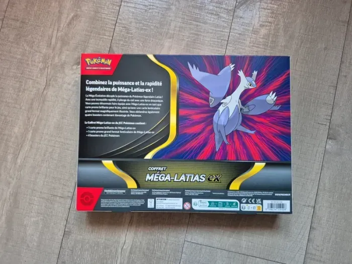 Pokémon Coffret 4 boosters Méga-Latias EX Méga Évolution ME01 Fr Neuf Scellé - photo numéro 3