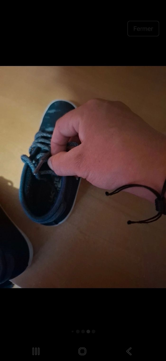 Chaussures garçon lacoste pointure 26 - photo numéro 6