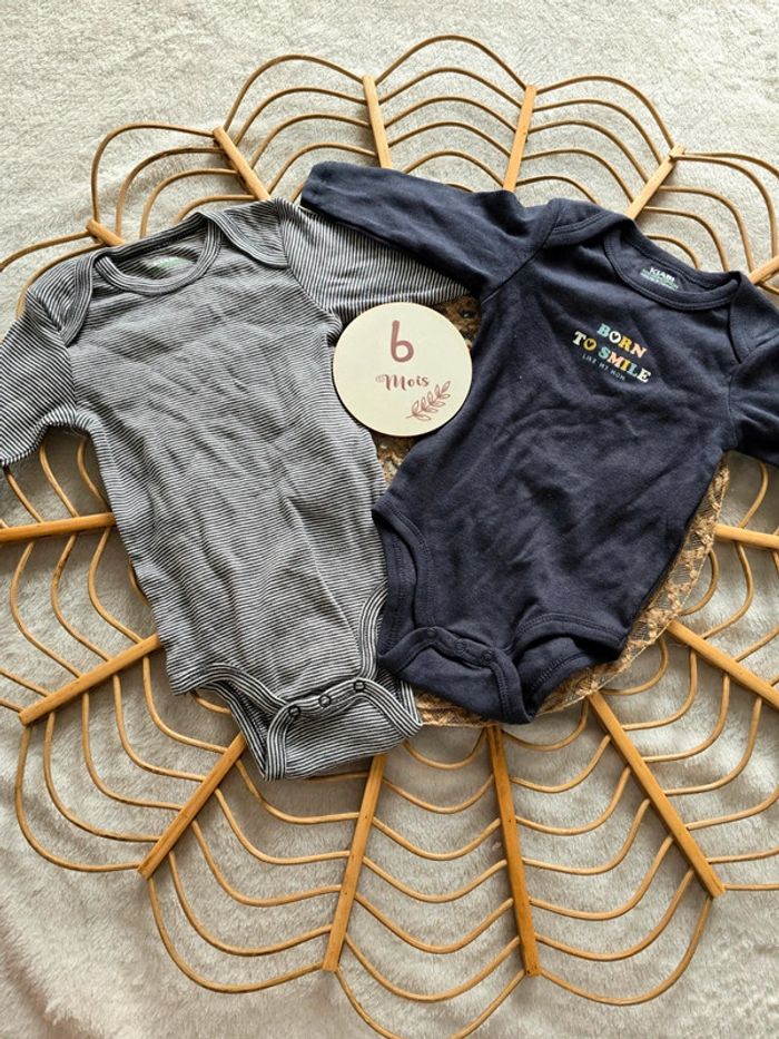 Lot de 2 body bleu
