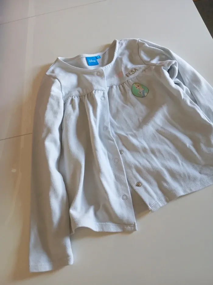 Gilet Reine des neiges 7/8 ans