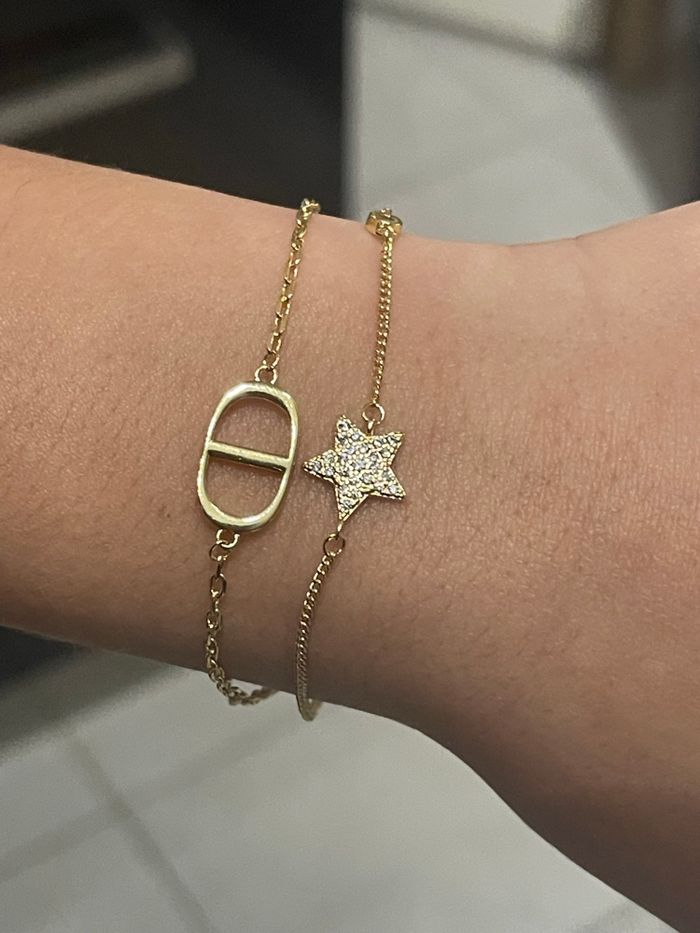 Bracelet fantaisie nez de cochon et strass - photo numéro 2