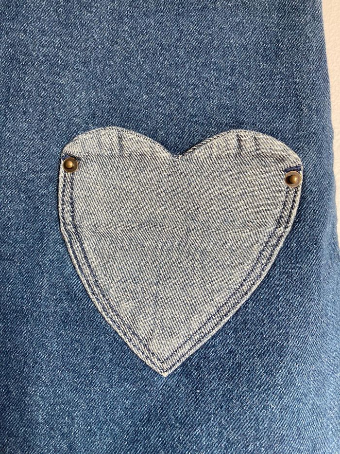 Jupe en jean DPAM 10 ans 140 cm poches cœur neuve - photo numéro 4