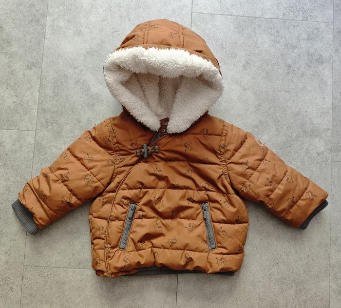 6 mois - blouson doublé, déperlant à capuche (Obaibi)