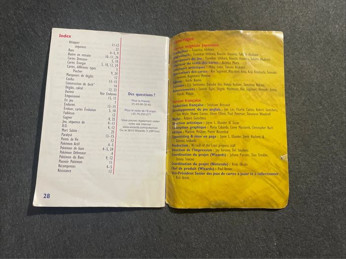 Livret Règles Pokémon Attrapez les Tous Set De Base 1999 - photo numéro 5