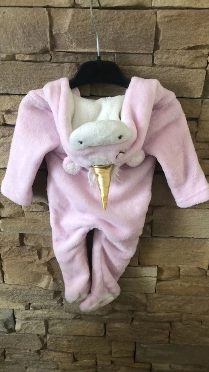 Combinaison licorne 62cm toute douce - photo numéro 2