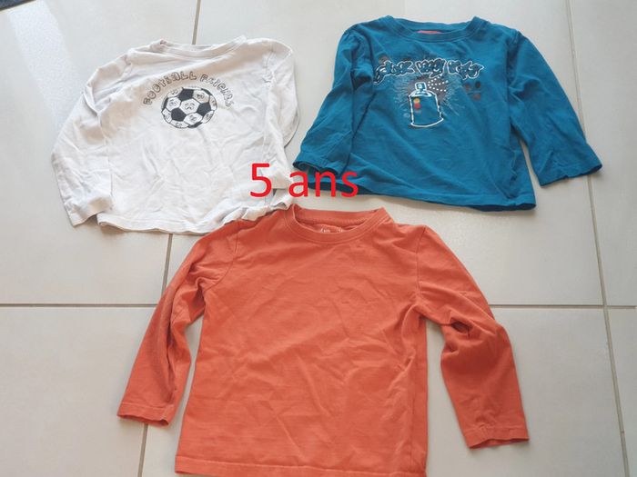 3 t-shirts manche longue 5 ans n°3