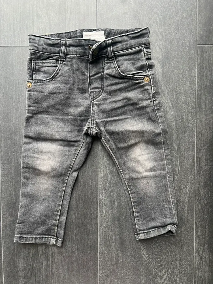 Jean noir/gris Zara 80cm