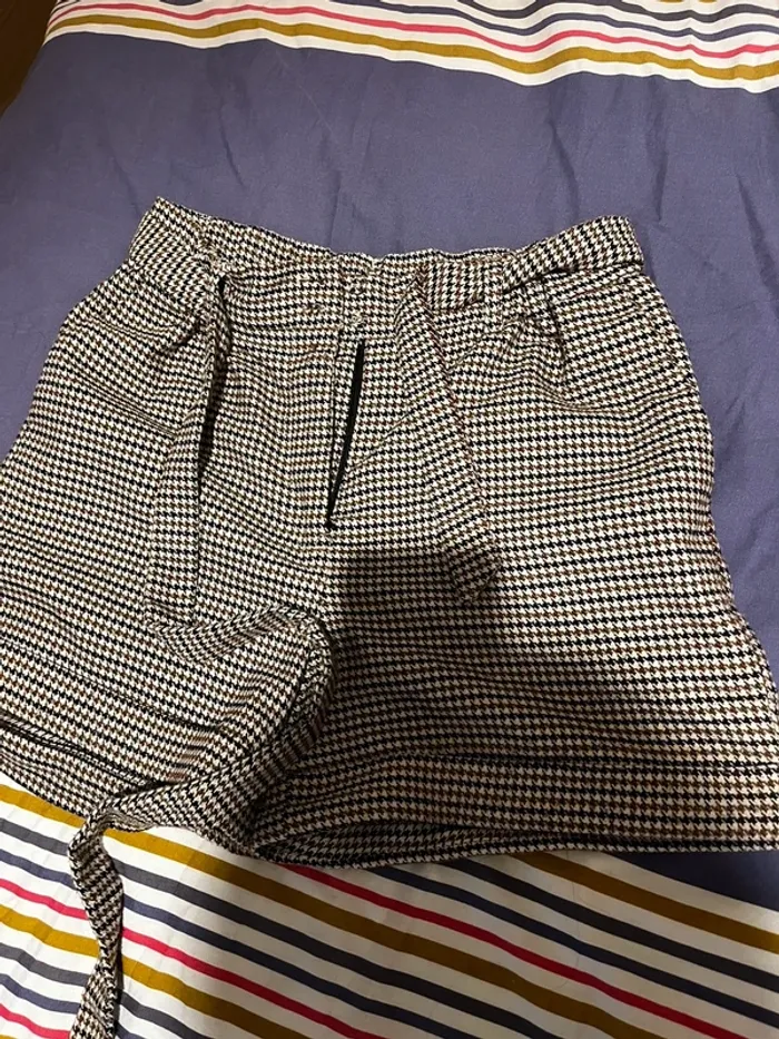 Short à carreaux / pied de poule - photo numéro 2