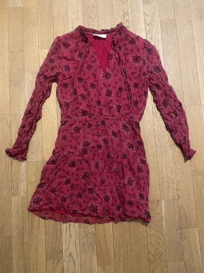 Robe courte bordeaux Ba&sh taille 1 - photo numéro 2
