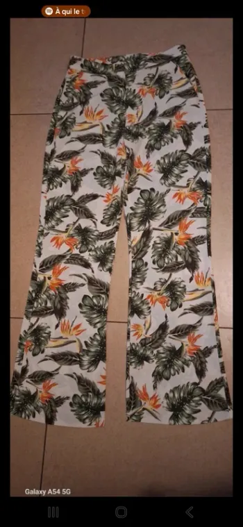 Pantalon à jambes larges S
