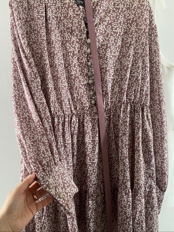 Robe rose poudré