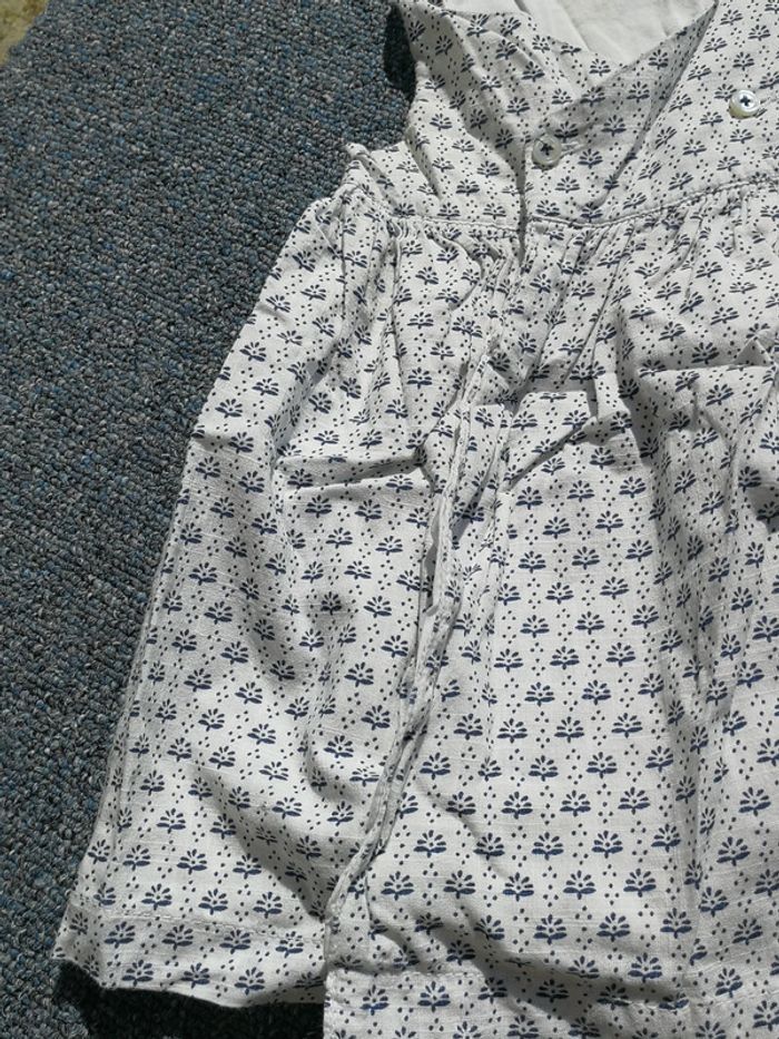 Robe blanc et bleu + culotte 3M bout'chou - photo numéro 6