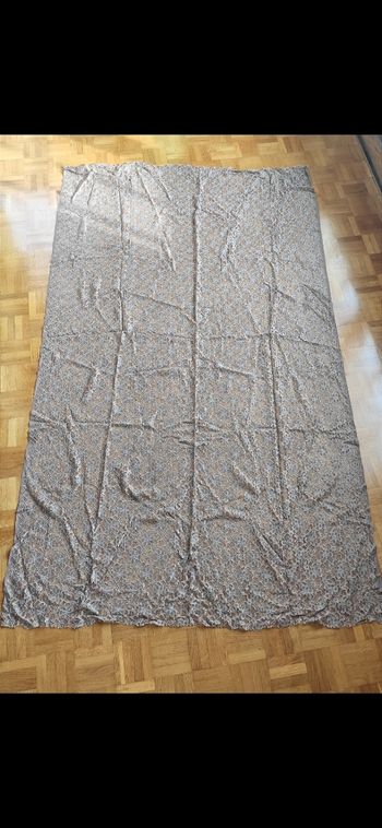 Tissu dentelle marron 