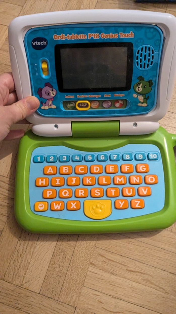 Ordi tablette vtech P'tit Genius Touch vert - ordinateur éducatif - photo numéro 5