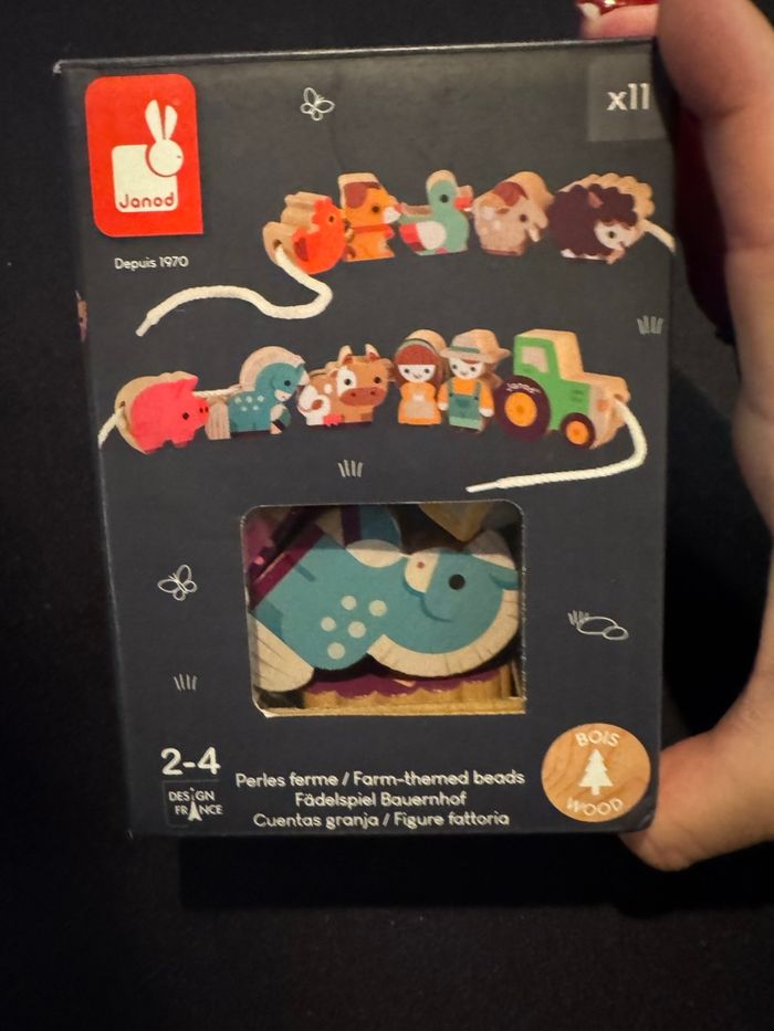 Perles en bois à enfiler la ferme Janod - photo numéro 5