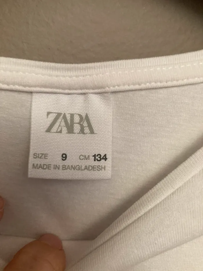 Zara t-shirt blanc 9 ans - photo numéro 4