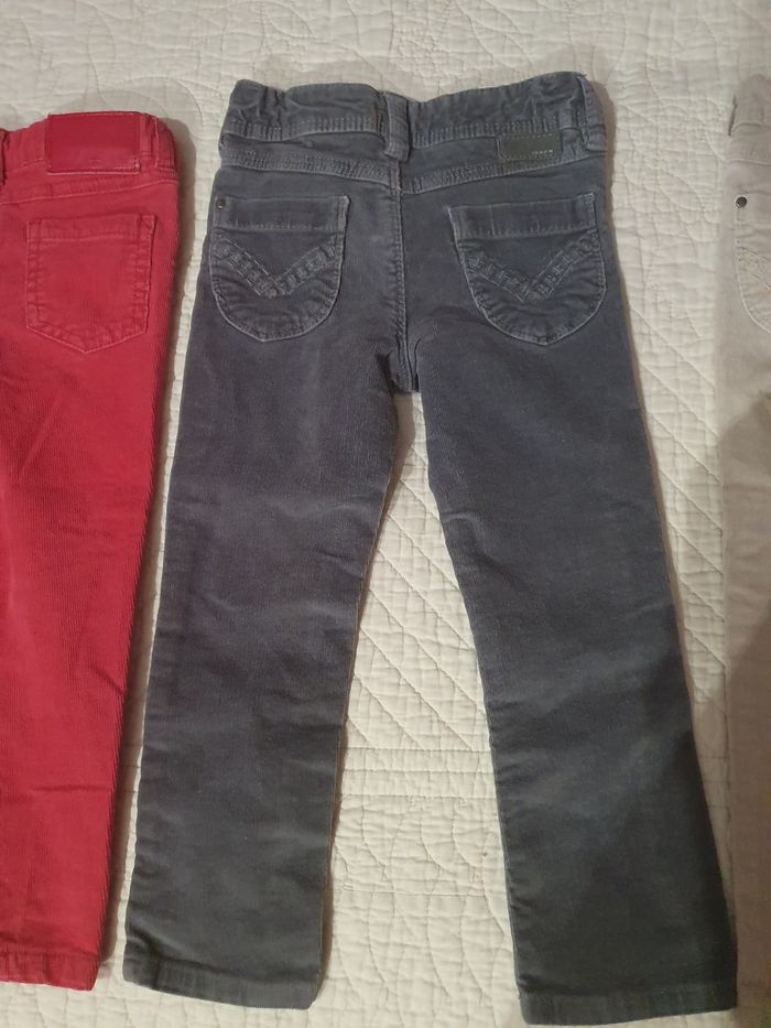 Lot 4 pantalons velour taille 3 ans - photo numéro 5
