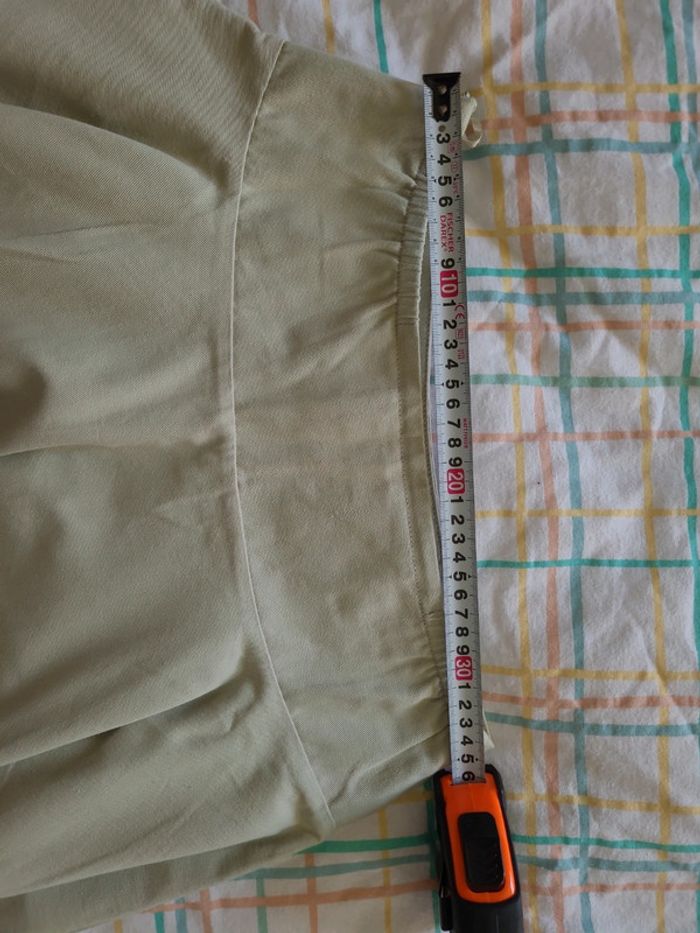 Jupe longue trapèze, vert anis, taille 38 - photo numéro 10