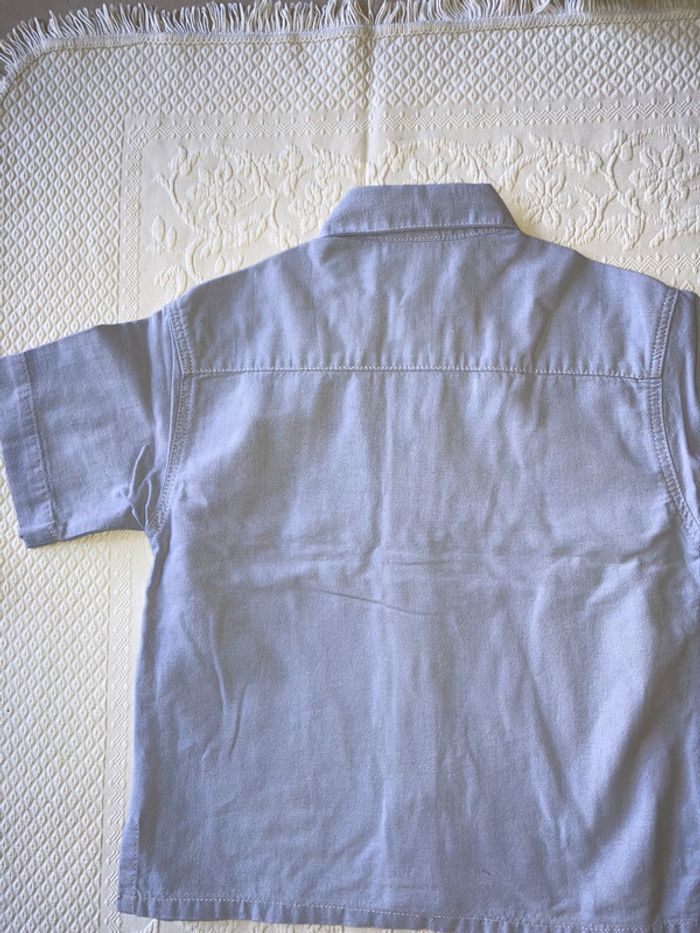 Chemise bleu parme 3 ans Sergent major lin coton - photo numéro 3