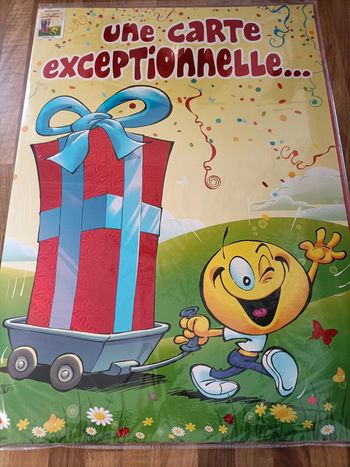 Carte géante 49,7 cm*69,7 cm anniversaire neuve