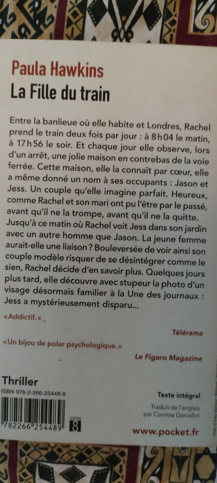 Livre la fille du train - photo numéro 2