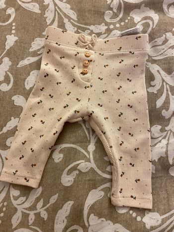 Legging côtelé fleuris