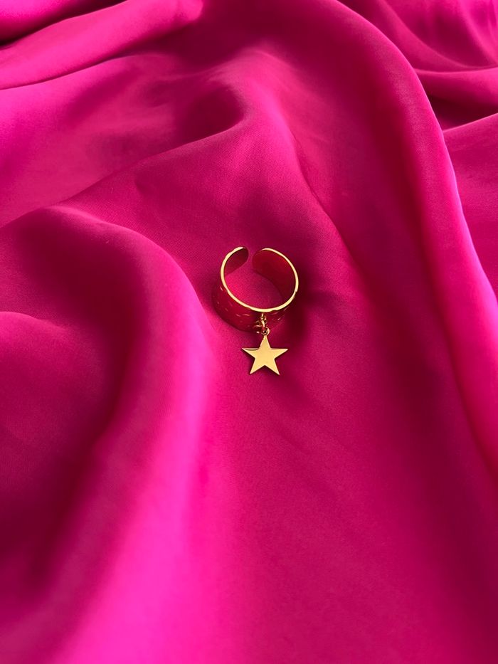 Bague tendance étoile acier inoxydable