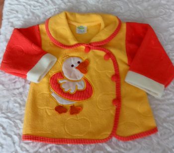 Manteau/ Gilet polaire mimi vintage bébé