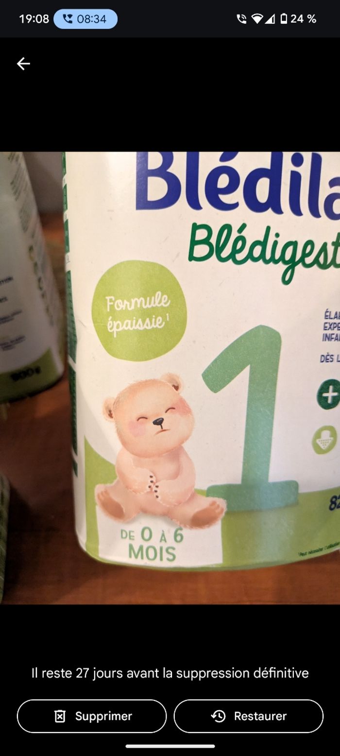 Bledigest lait épaissi  1er âge - photo numéro 3