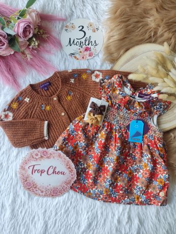 Ensemble sergent major fille 3 mois 🎀