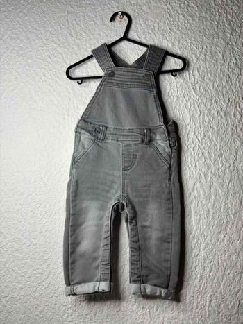 Salopette en jean gris stretch - TAO - 9 mois (71cm)