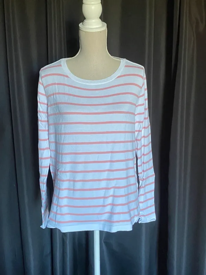 Pull marinière en mailles fines Vila
