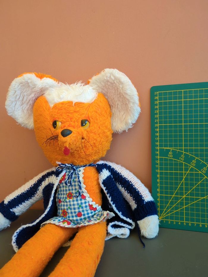 peluche orange vintage - photo numéro 5