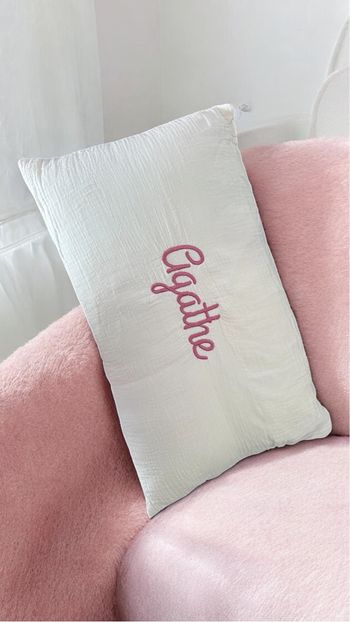 Coussin personnalisé brodé 