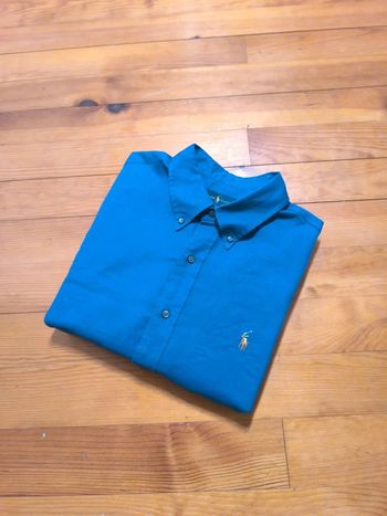 Chemise Ralph Lauren - Logo brodé premium - Bleu foncé, marine - Taille XL