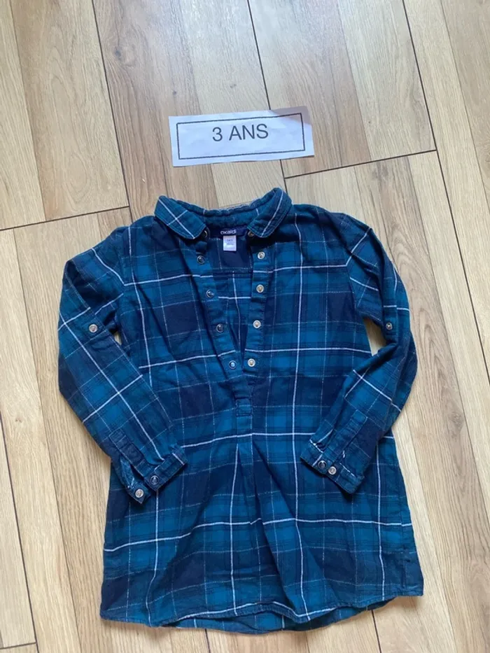 Robe 3 ans carreaux