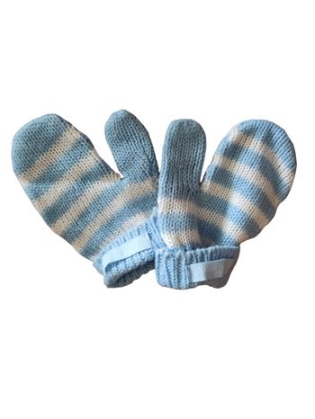 Moufles bleu et blanc 12-24 mois