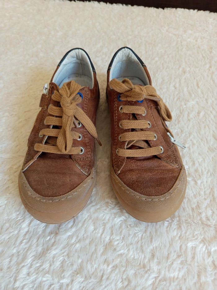 Chaussures à lacets et zip en cuir Bellamy en 31 - photo numéro 4