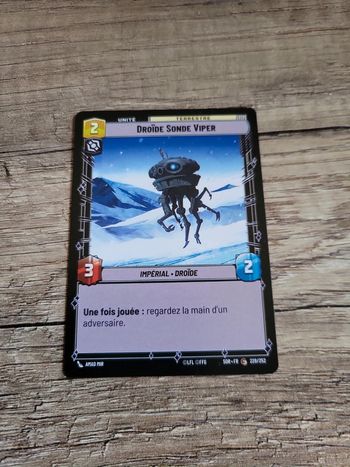 Carte Star Wars Unlimited :Droïde Sonde Viper