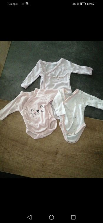 Lot de 3 bodies filles