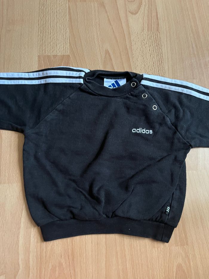 Beau sweat ADIDAS noir T. 12 mois mixte TBE - photo numéro 4