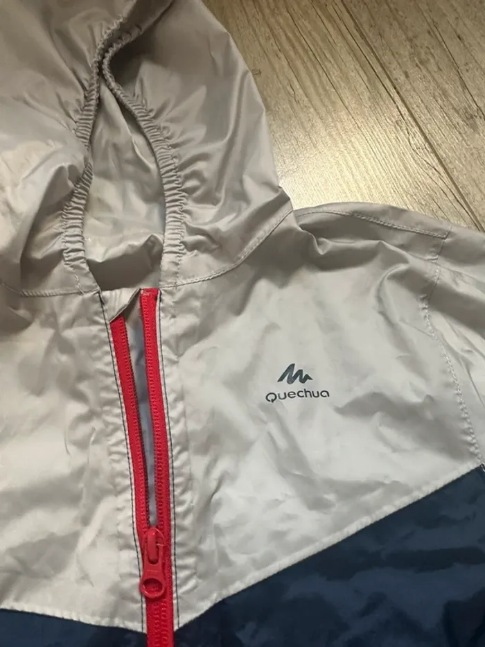 Kway garçon quechua gris bleu 12 ans - photo numéro 3
