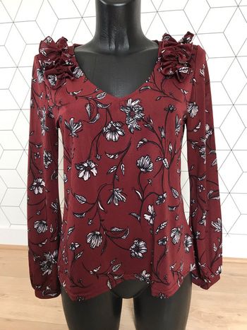 Haut bordeaux à volants