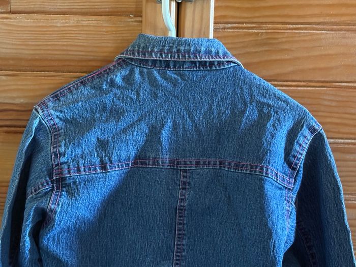 Veste en jean, avec poches, trous pour ceinture - Taille 6/8 ans - photo numéro 6