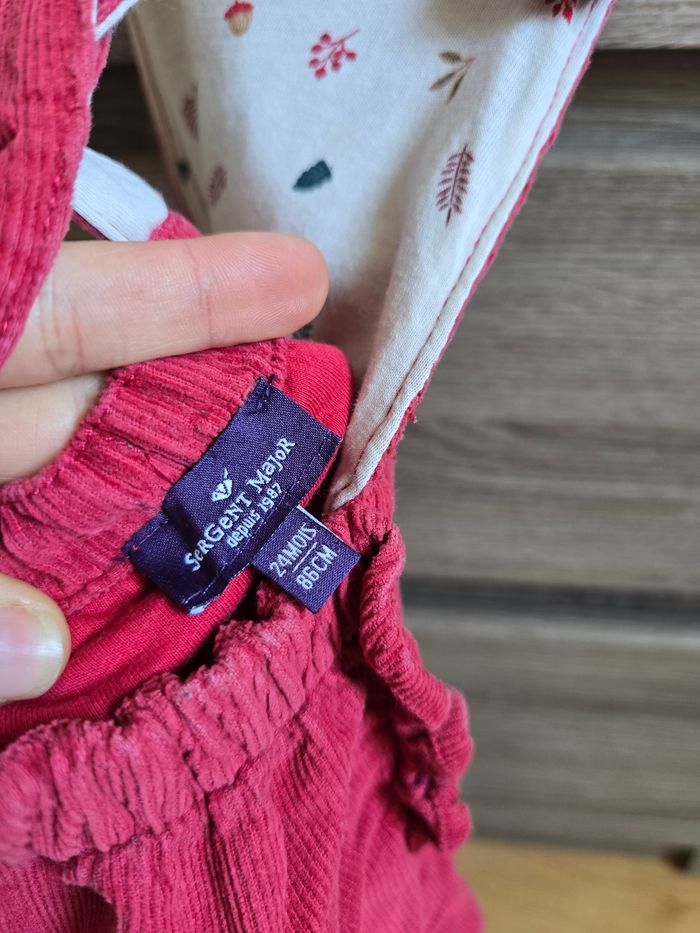 Vêtement Bébé Fille - Ensemble Salopette courte + blouse - Sergent Major - 24 mois 86 cm - photo numéro 9