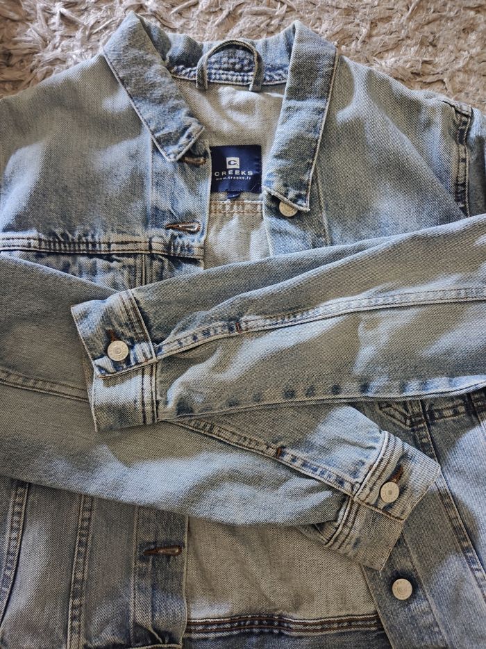 Veste en jean bleue - photo numéro 5