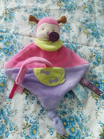 #06 Baby Nat'- doudou carré coccinelle