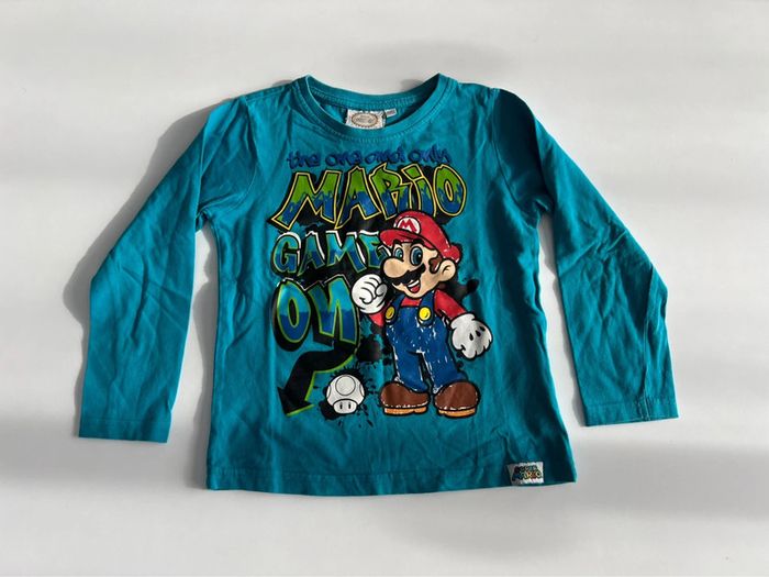 T shirt Mario manches longues