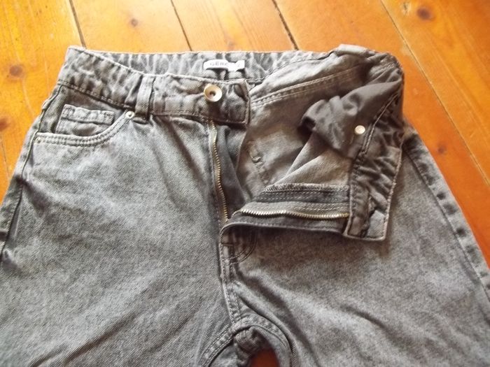 Jean large Gémo 12 ans noir délavé (pant4) - photo numéro 3