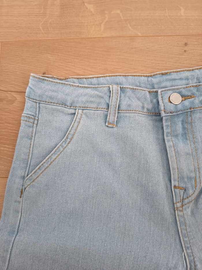 Jean droit bleu clair fille, SHEIN, taille 11-12 ans, NEUF - photo numéro 3